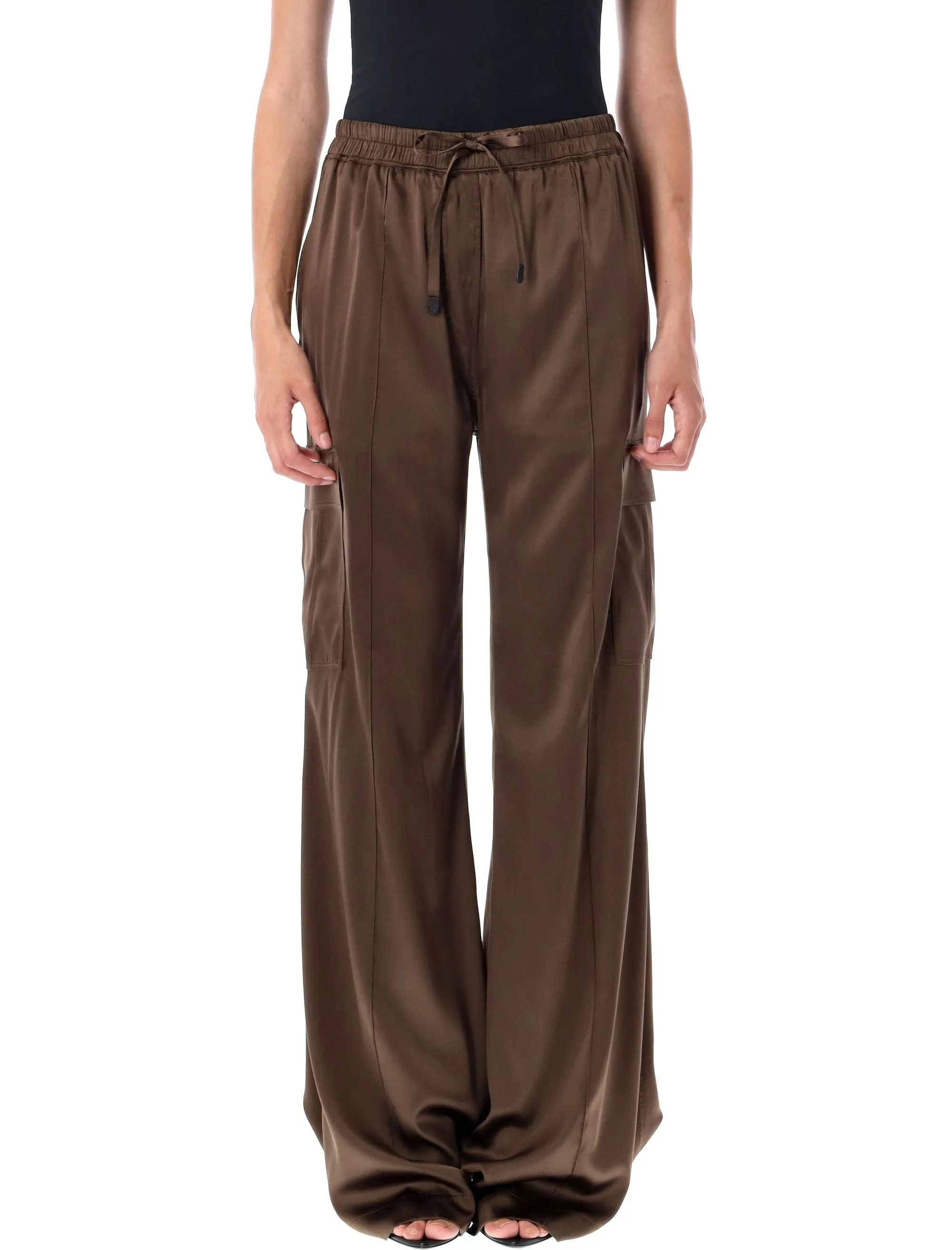 STRETCH SILK SATIN CARGO PJ PANTS sold by Lord & Taylor