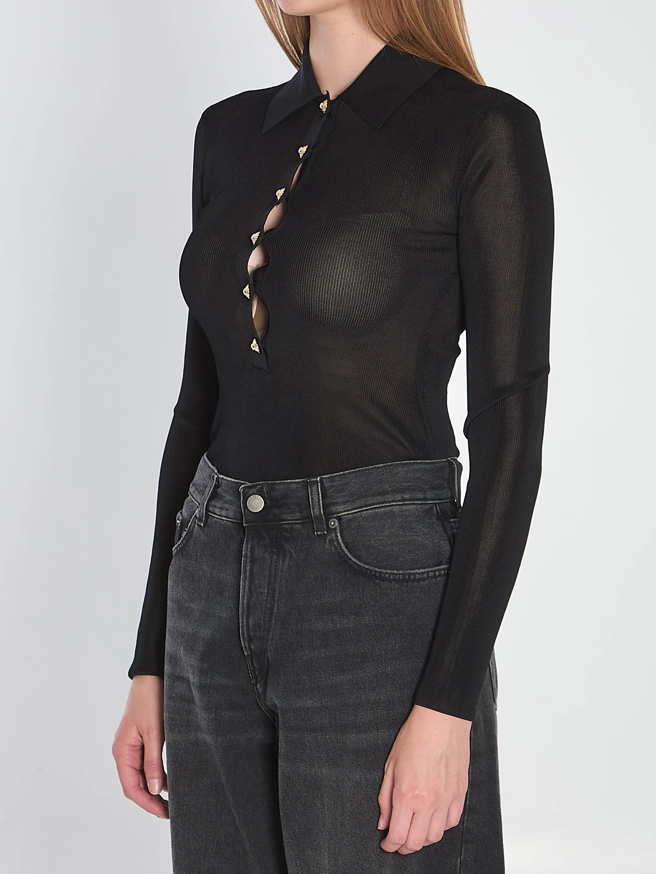 VISCOSE KNIT BODYSUIT sold by Lord & Taylor product image thumbnail 2