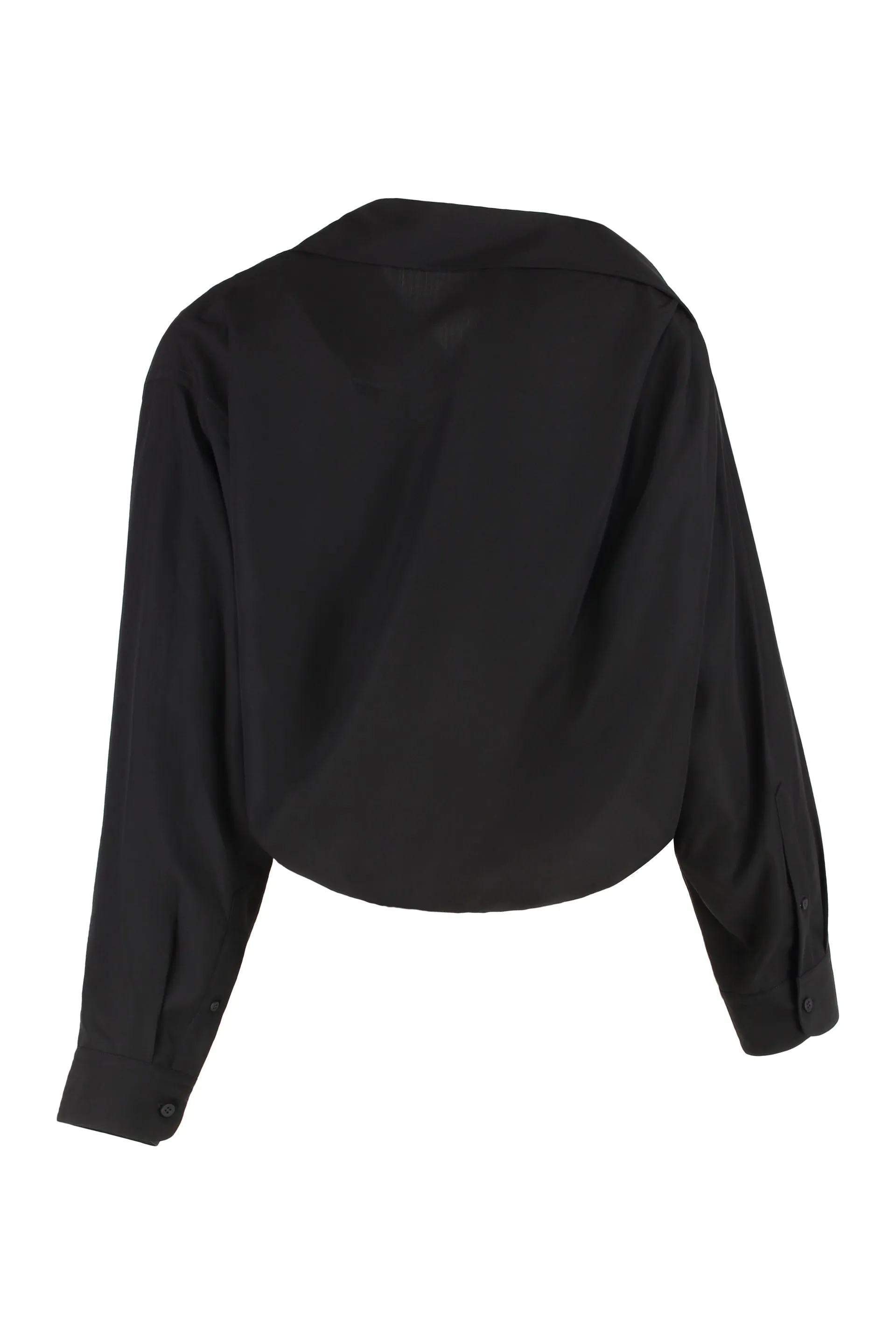 ONE SHOULDER POPLIN SHIRT sold by Lord & Taylor product image thumbnail 2