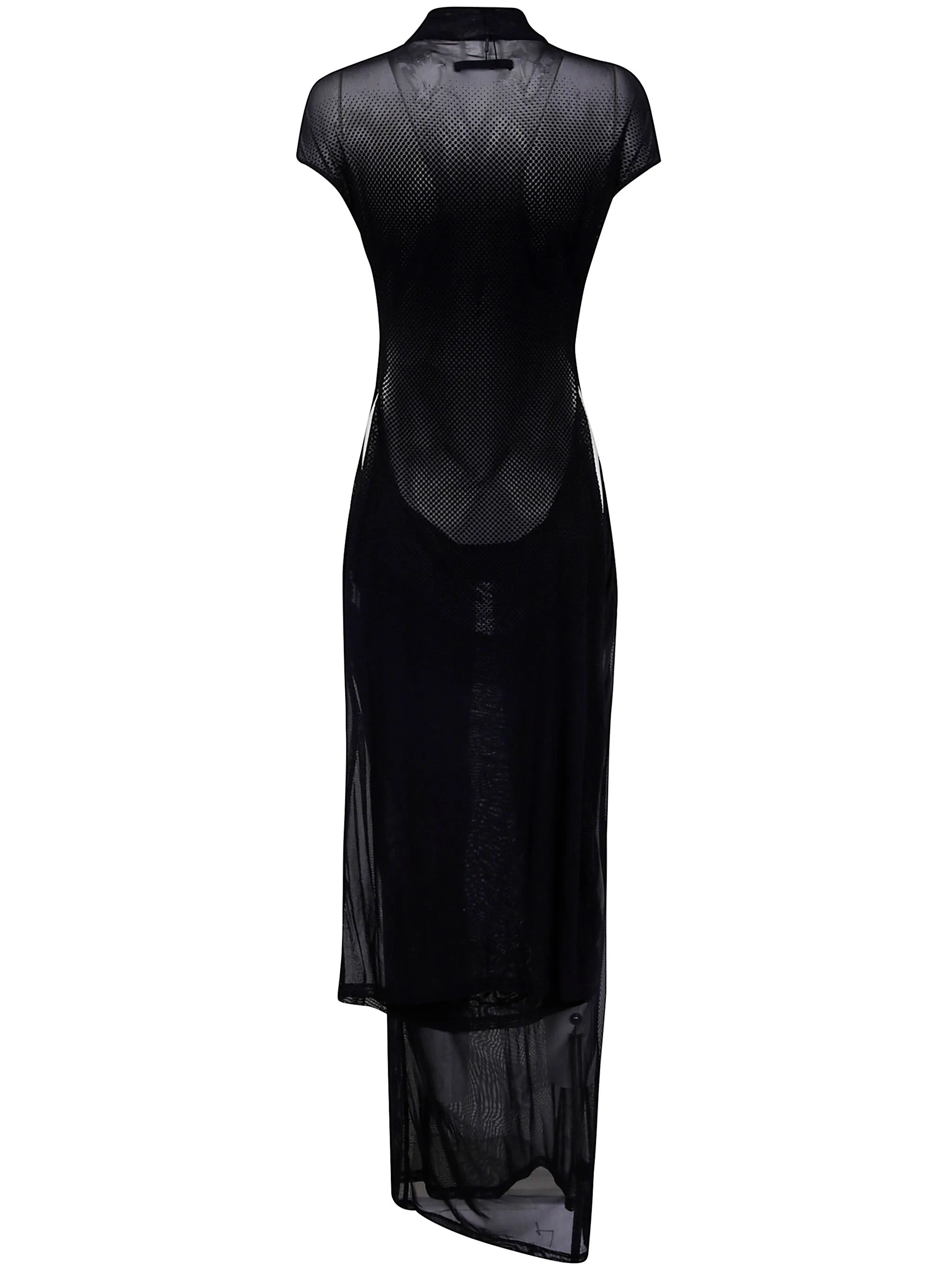 MESH SLEEVELESS LONG DRESS WITH VELVET FLOCK "" sold by Lord & Taylor product image thumbnail 2