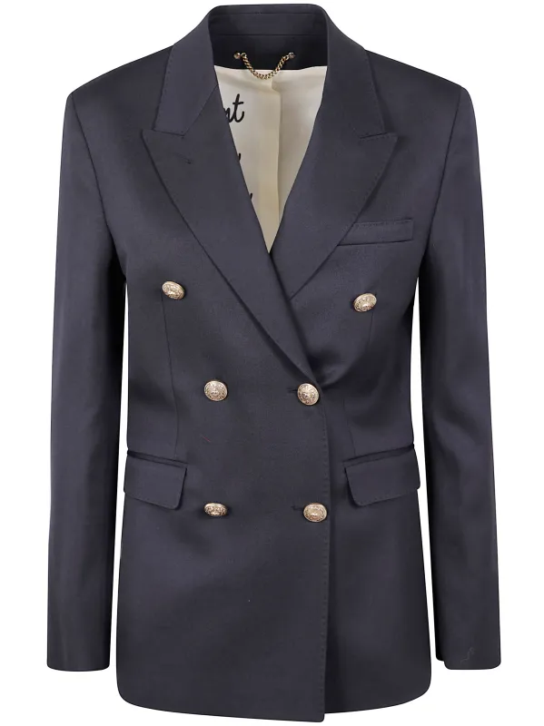 "GOLDEN W`S" DOUBLE BREASTED BLAZER LIGHT DRY WOOL GABARDINE sold by Lord & Taylor