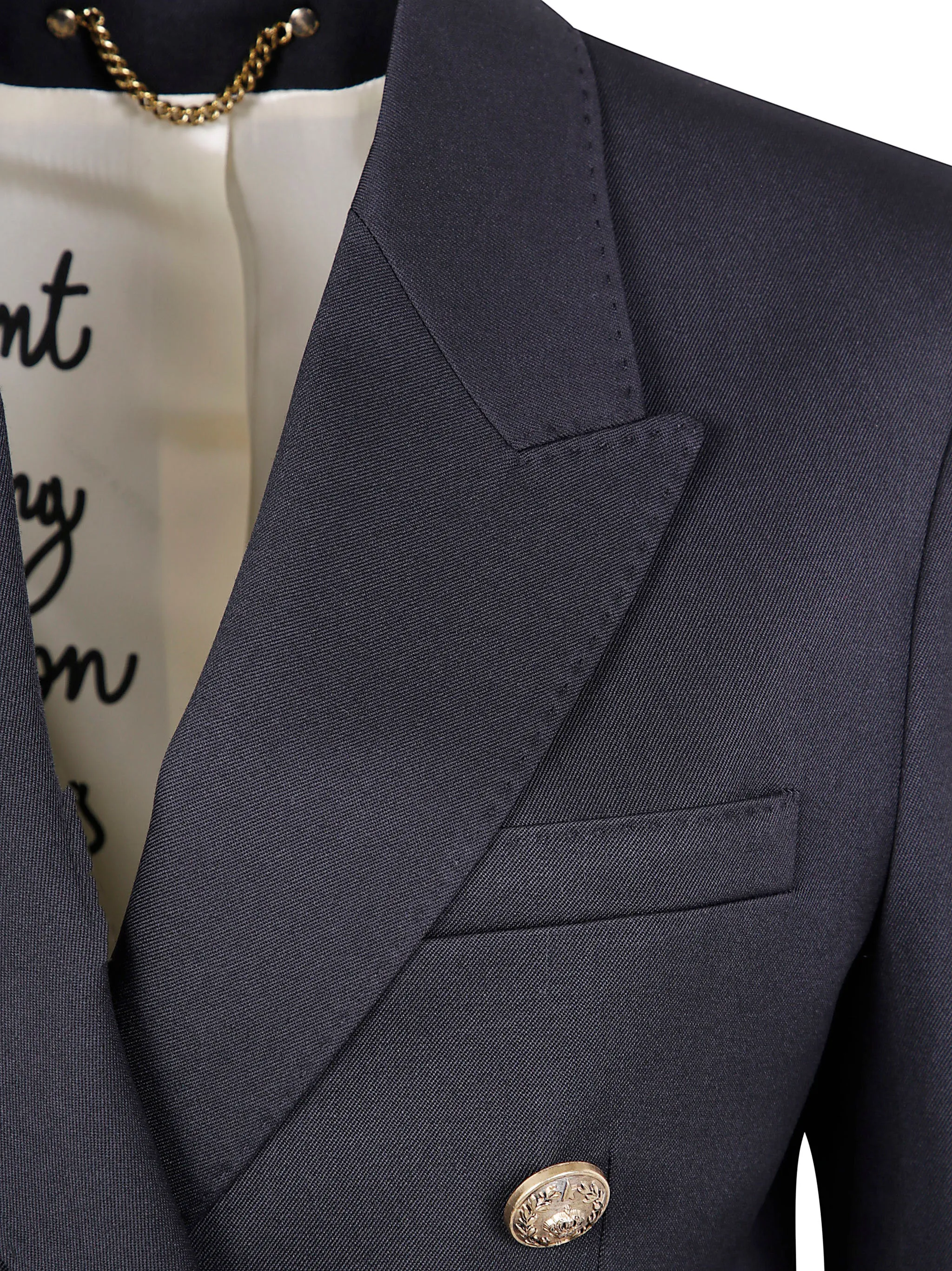 "GOLDEN W`S" DOUBLE BREASTED BLAZER LIGHT DRY WOOL GABARDINE sold by Lord & Taylor product image thumbnail 3