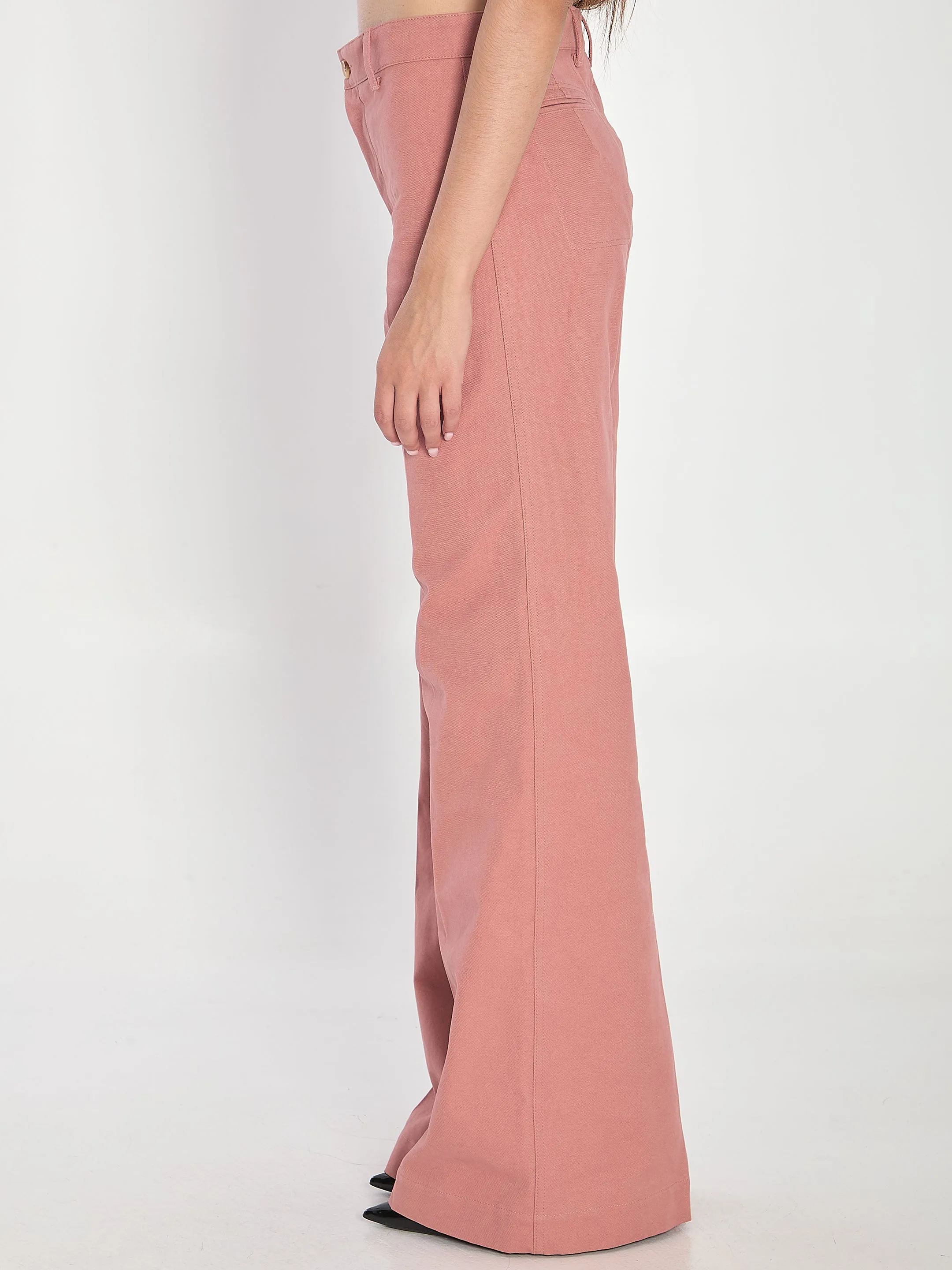 BOOT CUT HIGH WAIST TROUSERS sold by Lord & Taylor product image thumbnail 3