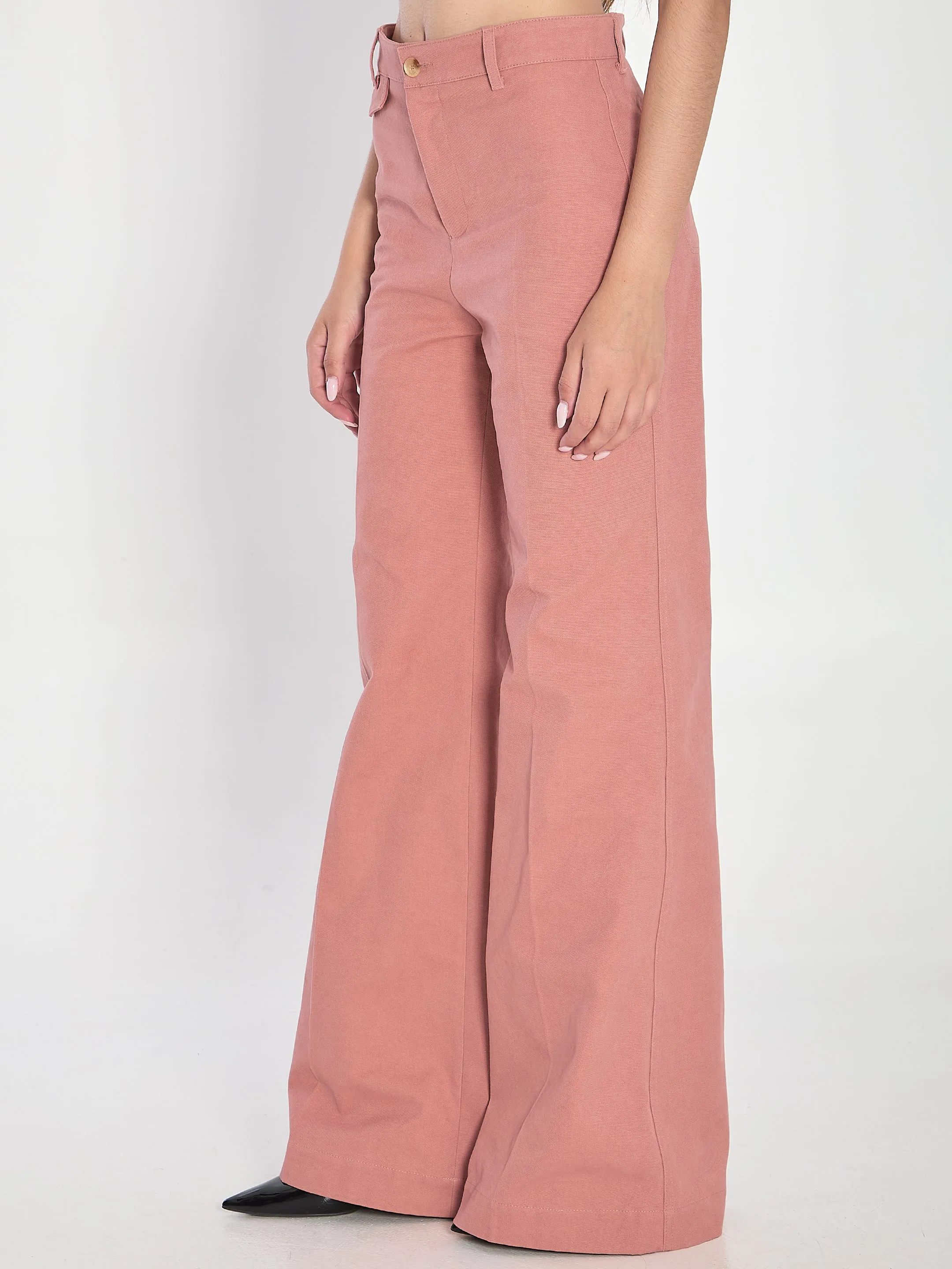 BOOT CUT HIGH WAIST TROUSERS sold by Lord & Taylor product image thumbnail 2