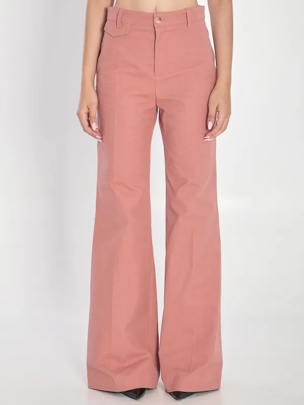 BOOT CUT HIGH WAIST TROUSERS sold by Lord & Taylor