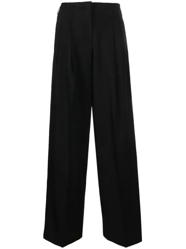 "GOLDEN W`S" PANT WIDE LEG LIGHT DRY WOOL GABARDINE sold by Lord & Taylor