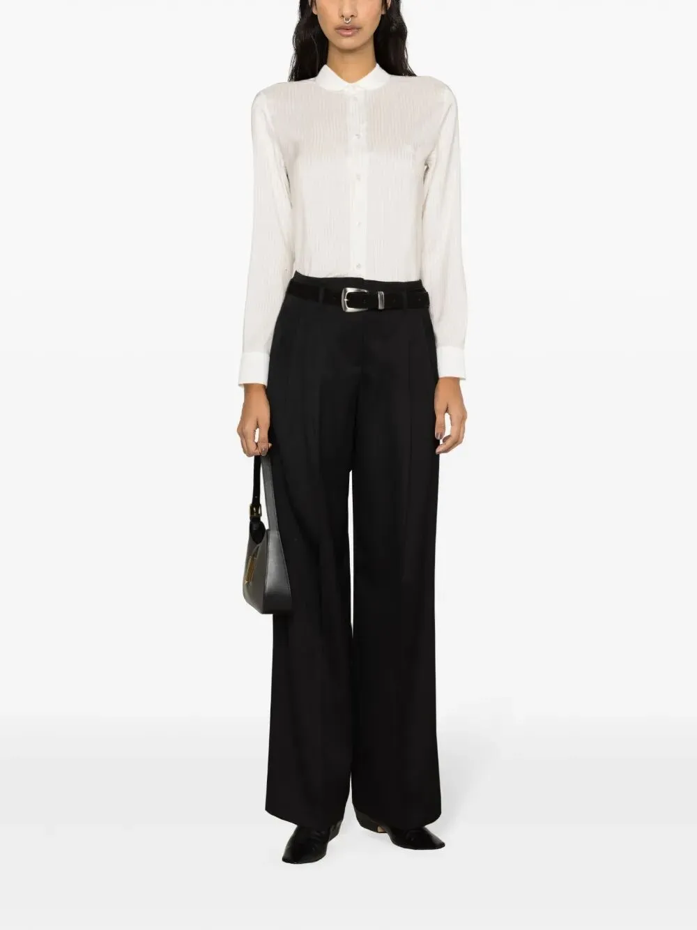 "GOLDEN W`S" PANT WIDE LEG LIGHT DRY WOOL GABARDINE sold by Lord & Taylor product image thumbnail 2