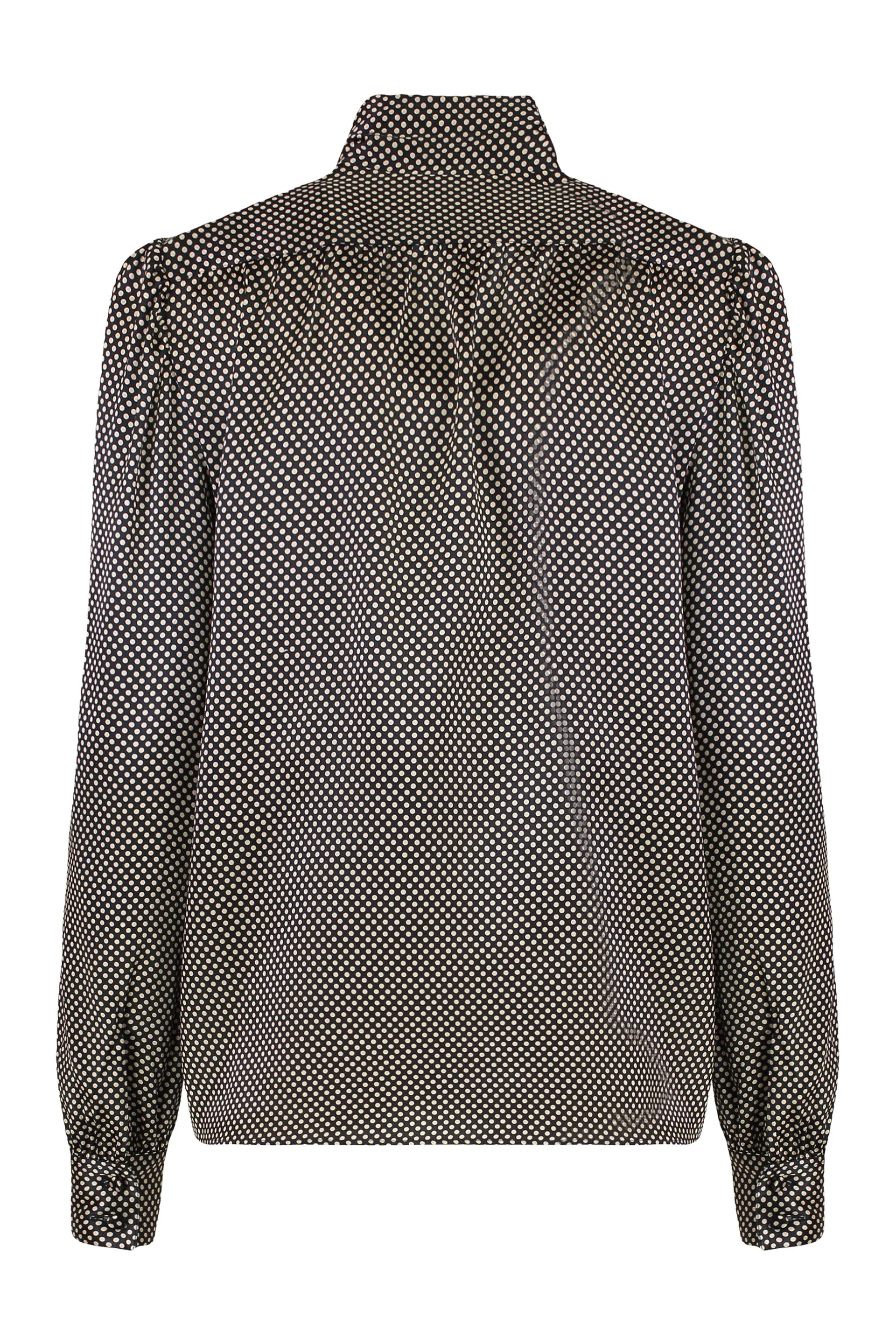 POLKA-DOT SILK BLOUSE sold by Lord & Taylor product image thumbnail 2