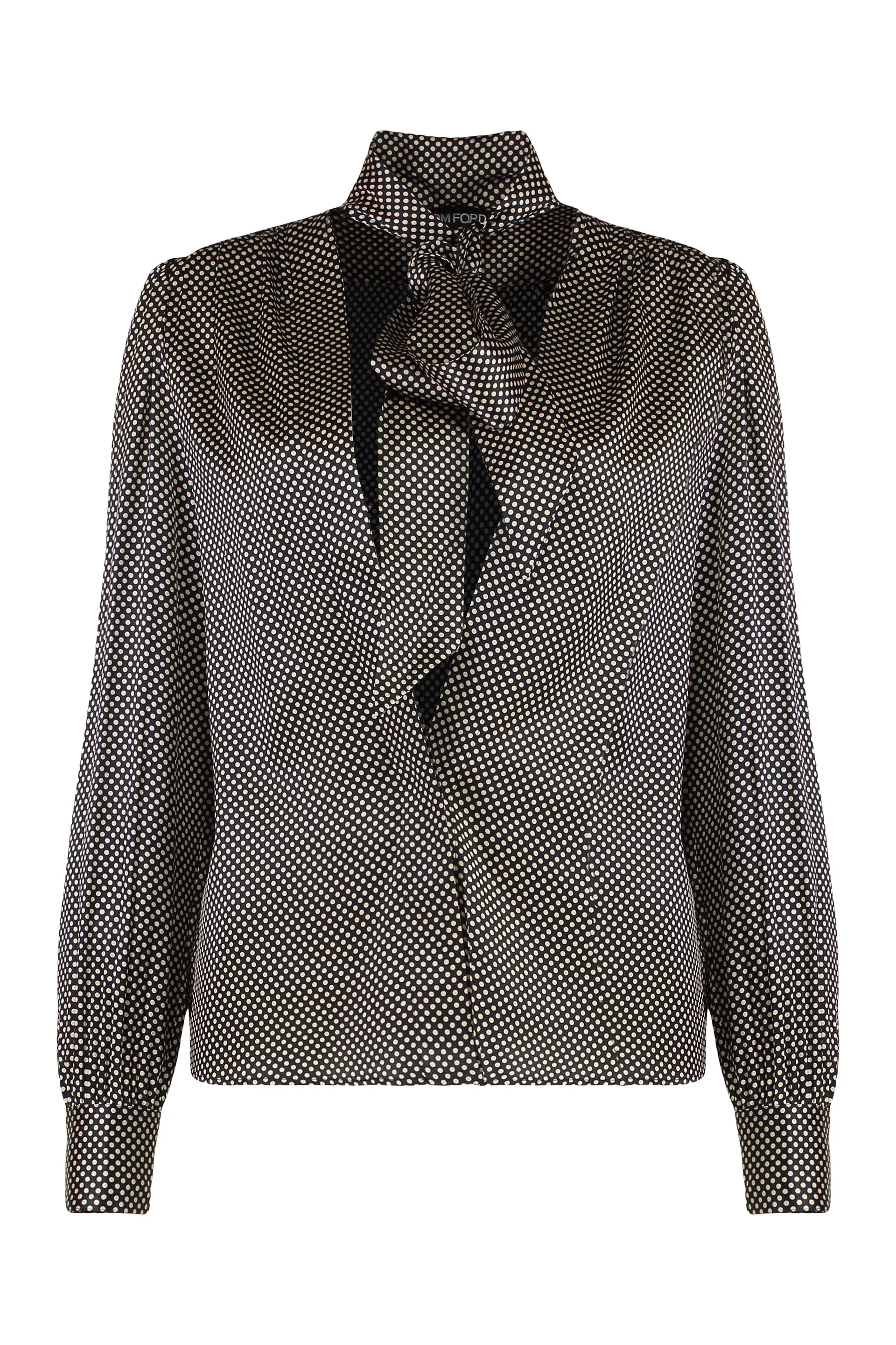POLKA-DOT SILK BLOUSE sold by Lord & Taylor