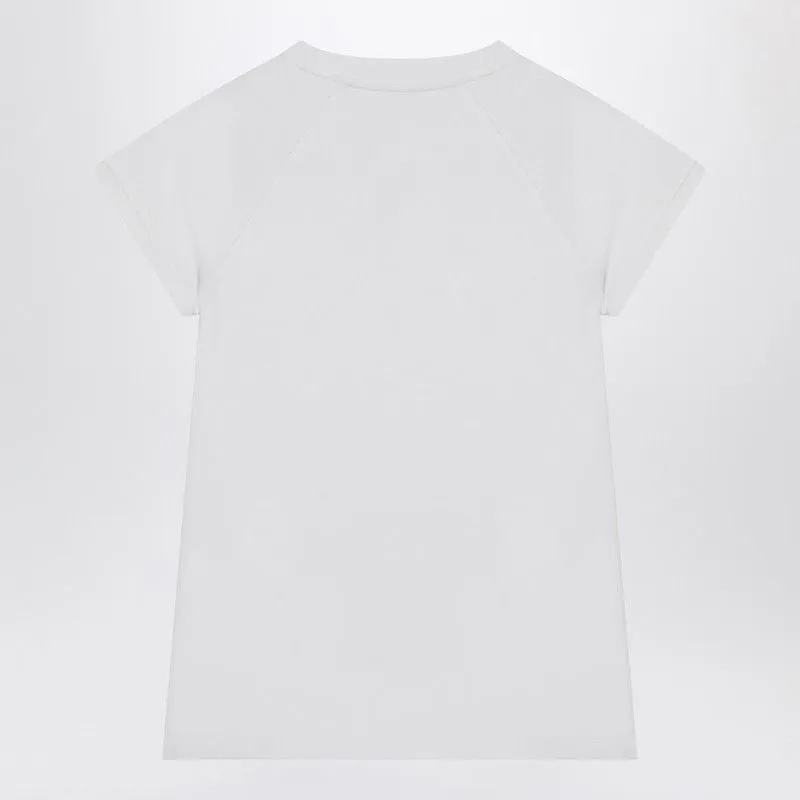 WHITE COTTON-BLEND T-SHIRT WITH ANAGRAM LOGO sold by Lord & Taylor product image thumbnail 2