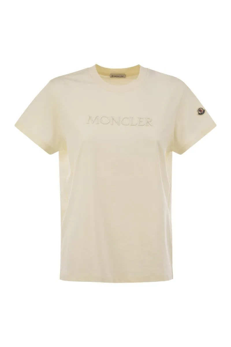 COTTON T-SHIRT WITH TONE-ON-TONE EMBROIDERED LOGO sold by Lord & Taylor