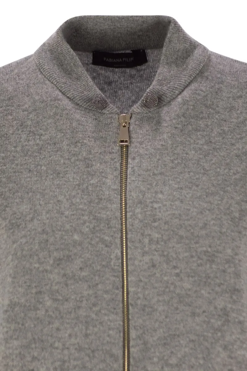 BOMBER JACKET IN PLATINUM WITH BALL PINS sold by Lord & Taylor product image thumbnail 4