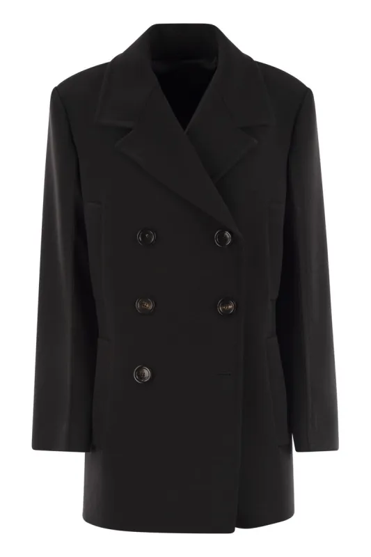 JANZIR - DOUBLE-BREASTED CADY CABAN sold by Lord & Taylor