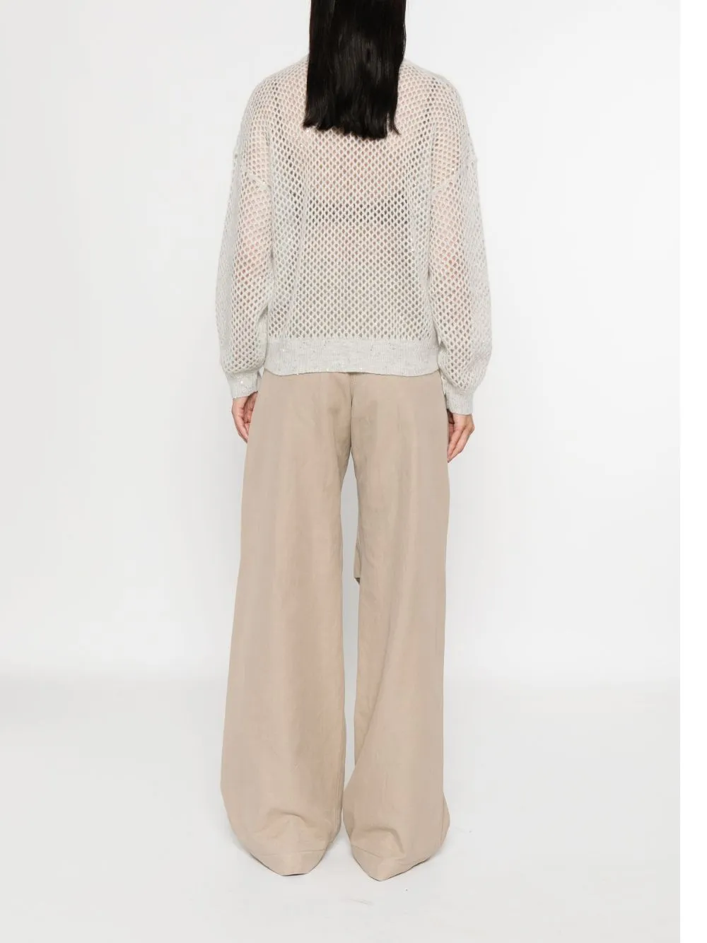 WOOL OPEN-KNIT SWEATER sold by Lord & Taylor product image thumbnail 5