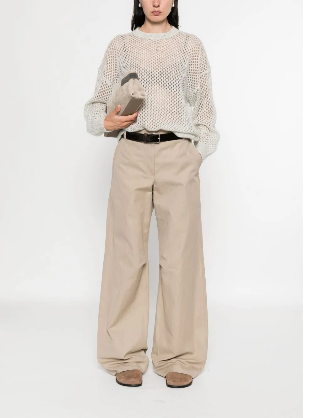 WOOL OPEN-KNIT SWEATER sold by Lord & Taylor product image thumbnail 2