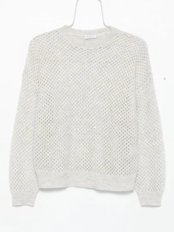 WOOL OPEN-KNIT SWEATER sold by Lord & Taylor