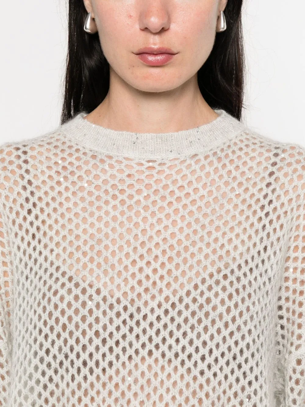 WOOL OPEN-KNIT SWEATER sold by Lord & Taylor product image thumbnail 3
