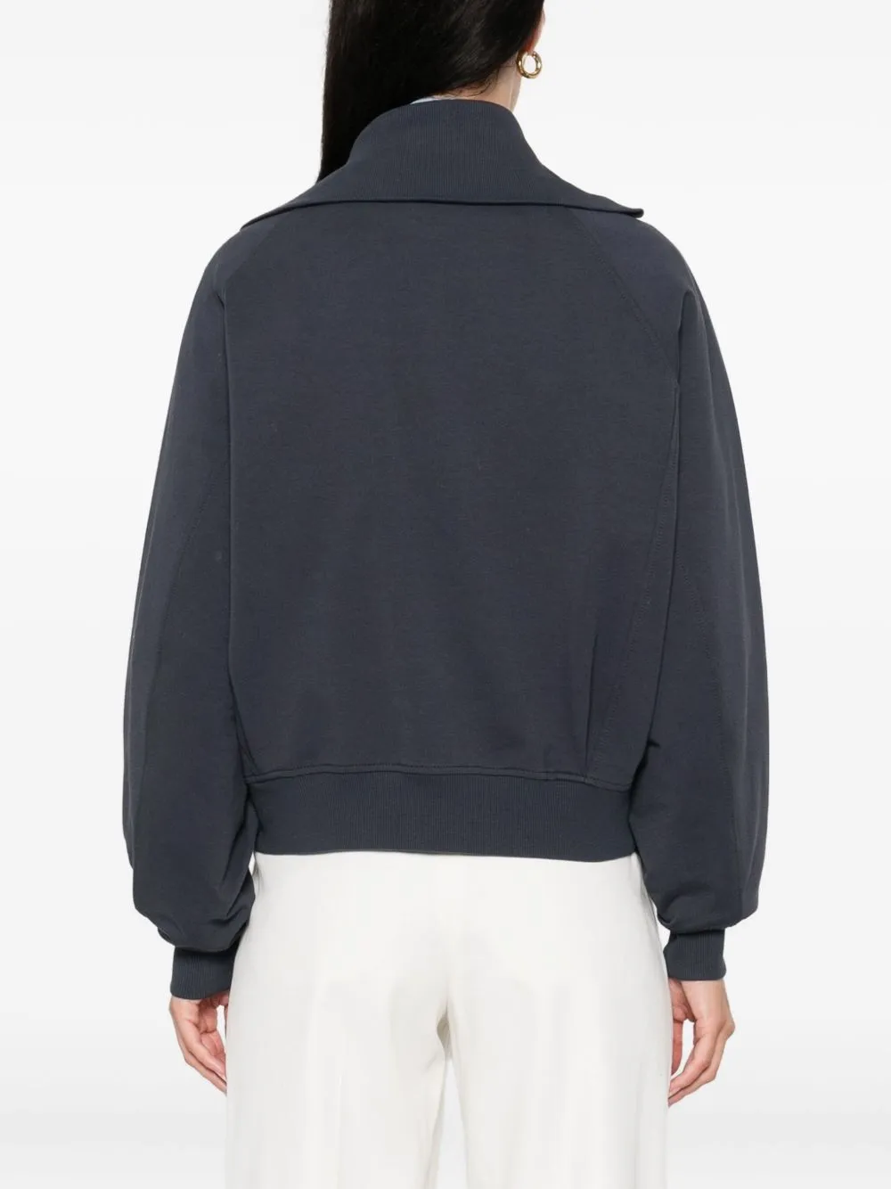 COTTON ZIPPED SWEATSHIRT sold by Lord & Taylor product image thumbnail 3