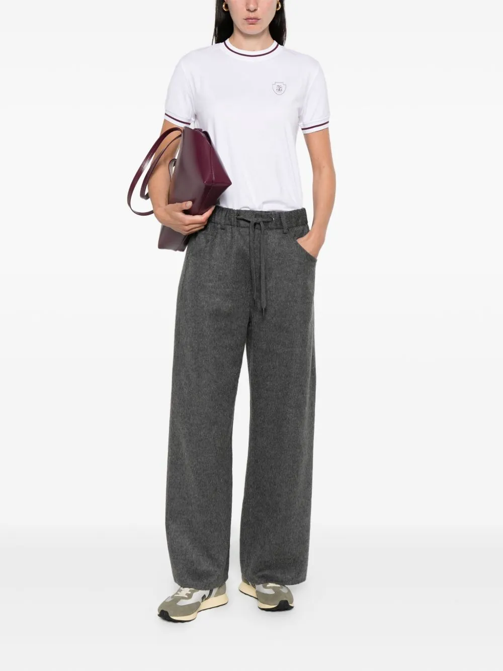 WOOL DRAWSTRING TROUSERS sold by Lord & Taylor product image thumbnail 2