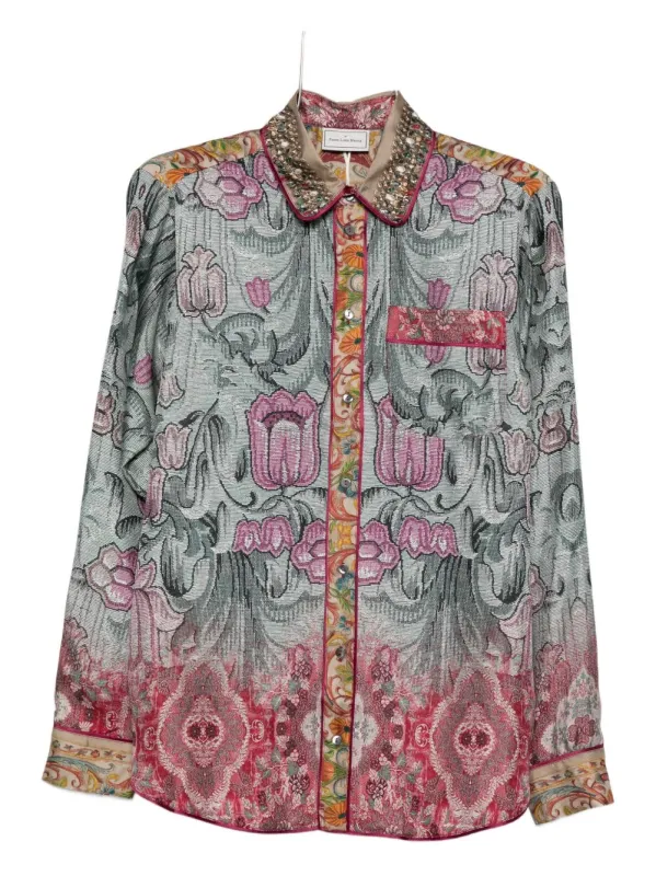 PRINTED SILK SHIRT sold by Lord & Taylor