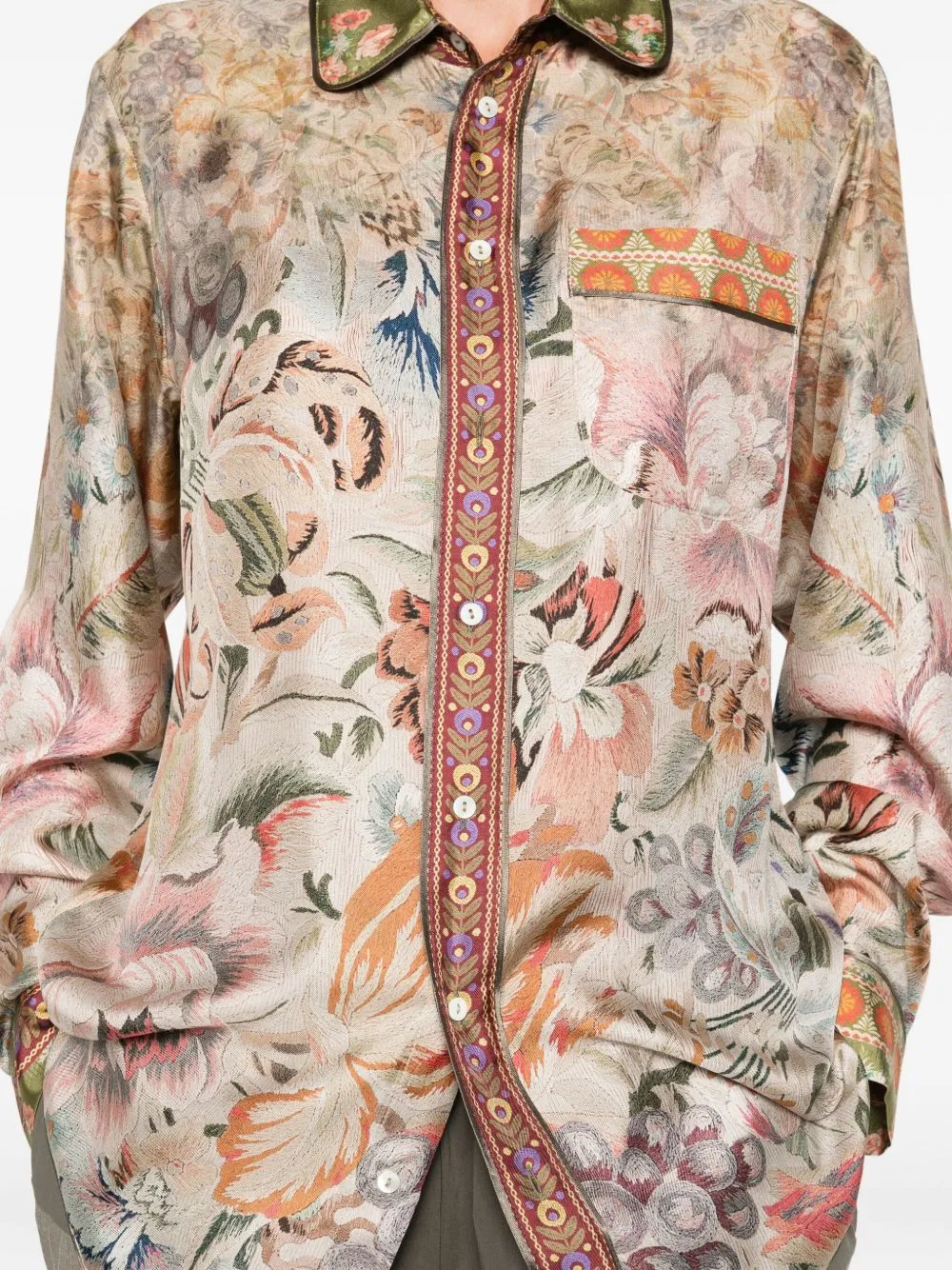 PRINTED SILK SHIRT sold by Lord & Taylor product image thumbnail 4