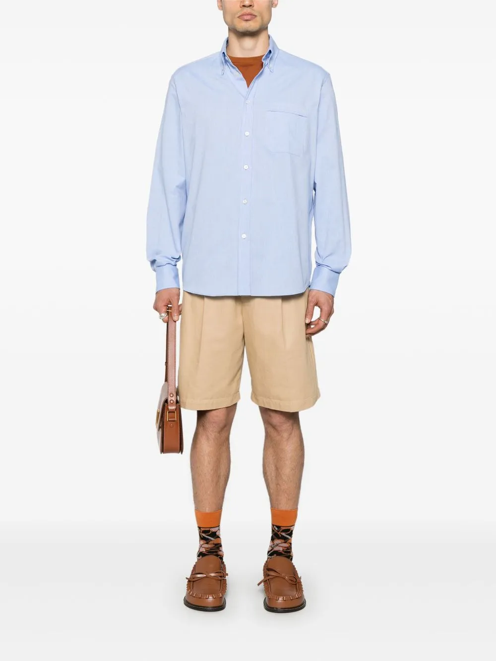 VLOGO SIGNATURE COTTON SHIRT sold by Lord & Taylor product image thumbnail 4