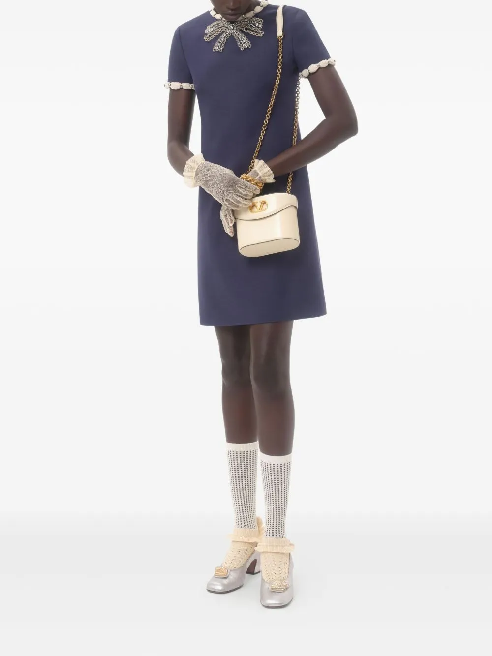 WOOL AND SILK EMBROIDERED DRESS sold by Lord & Taylor product image thumbnail 2