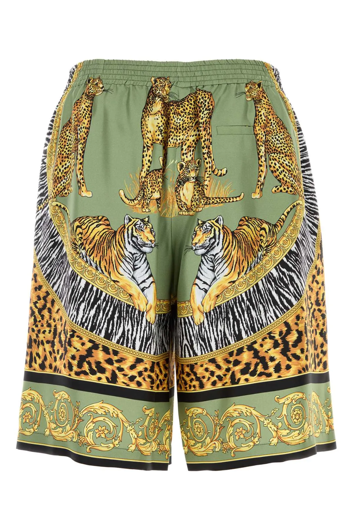 PRINTED SILK BERMUDA SHORTS sold by Lord & Taylor