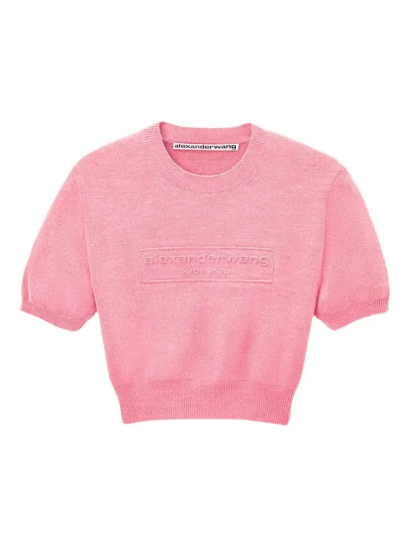 COTTON-BLEND CHENILLE CROPPED PULLOVER WITH LOGO sold by Lord & Taylor