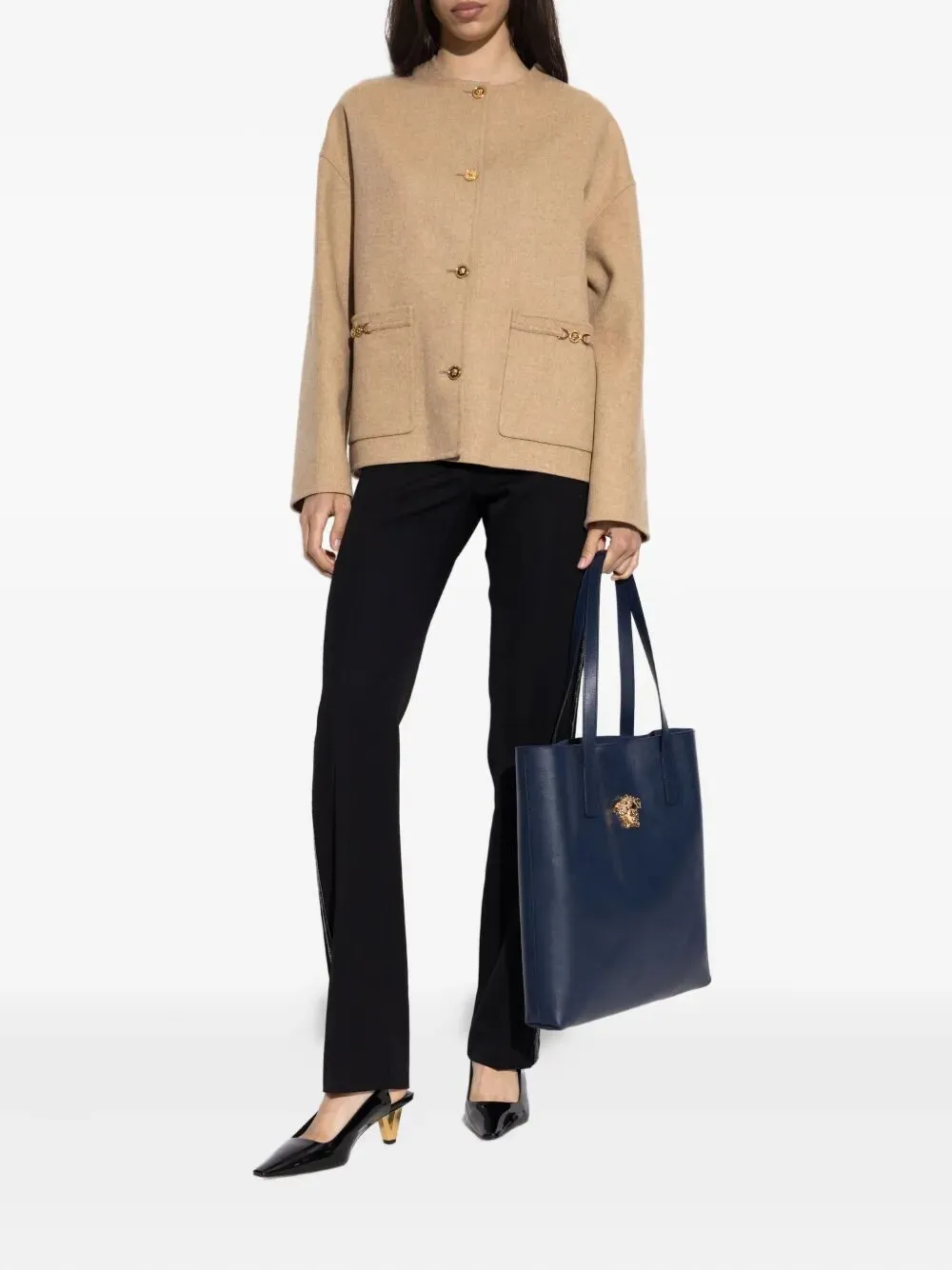MEDUSA-EMBELLISHED WOOL JACKET sold by Lord & Taylor product image thumbnail 3