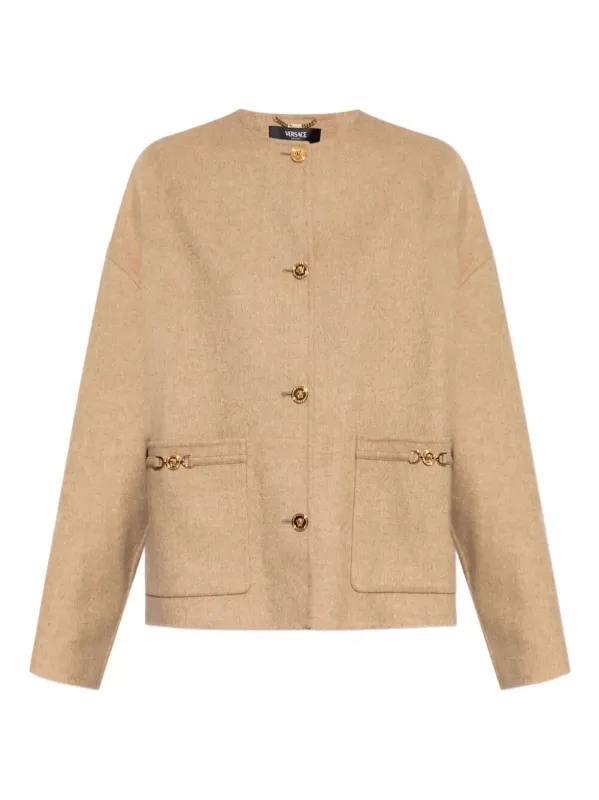 MEDUSA-EMBELLISHED WOOL JACKET made by Versace