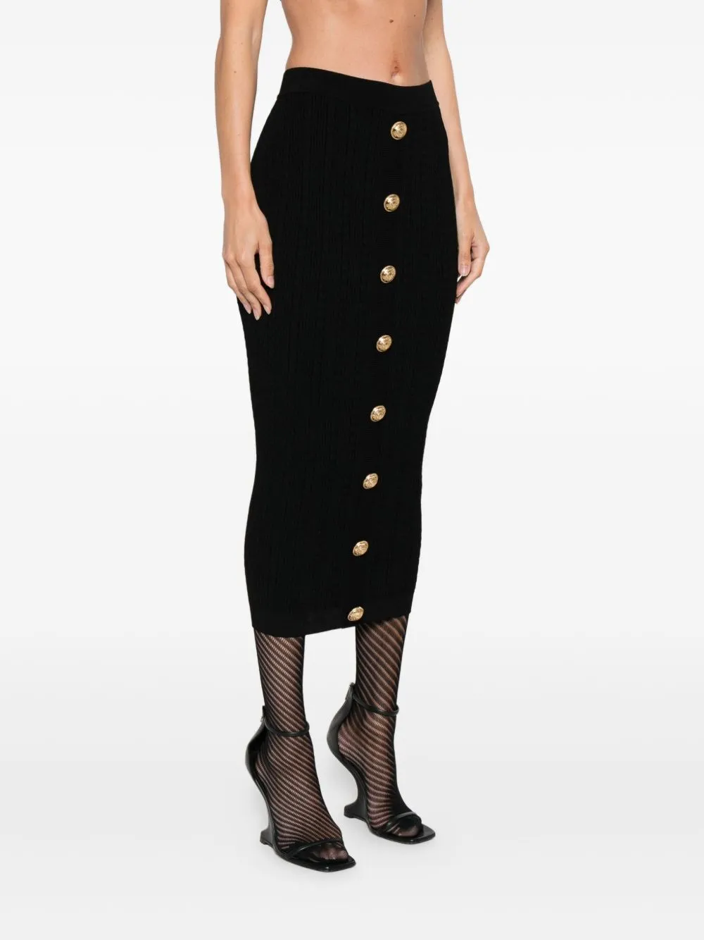 BUTTONED LONG SKIRT sold by Lord & Taylor product image thumbnail 5