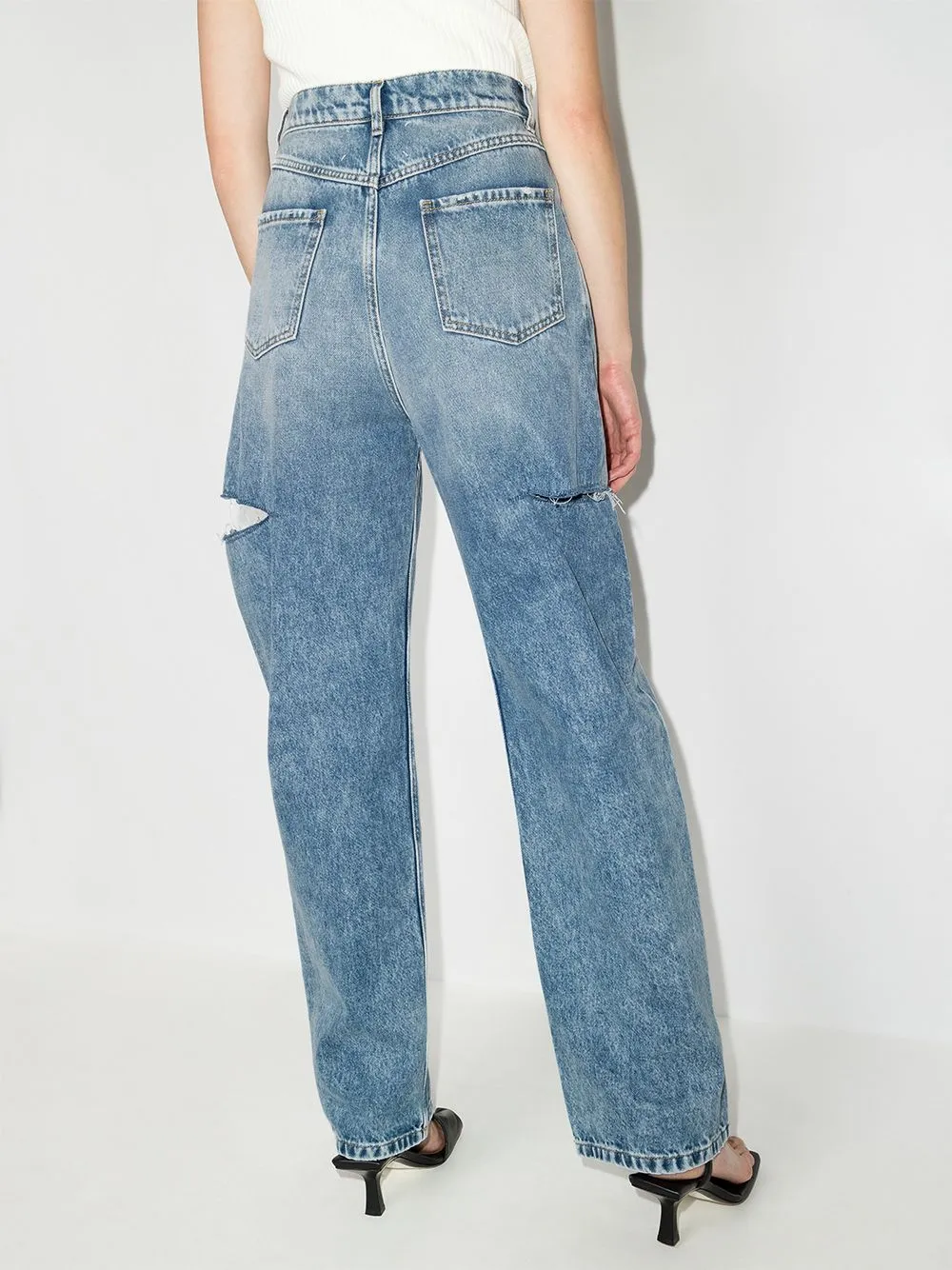DENIM COTTON JEANS sold by Lord & Taylor product image thumbnail 3