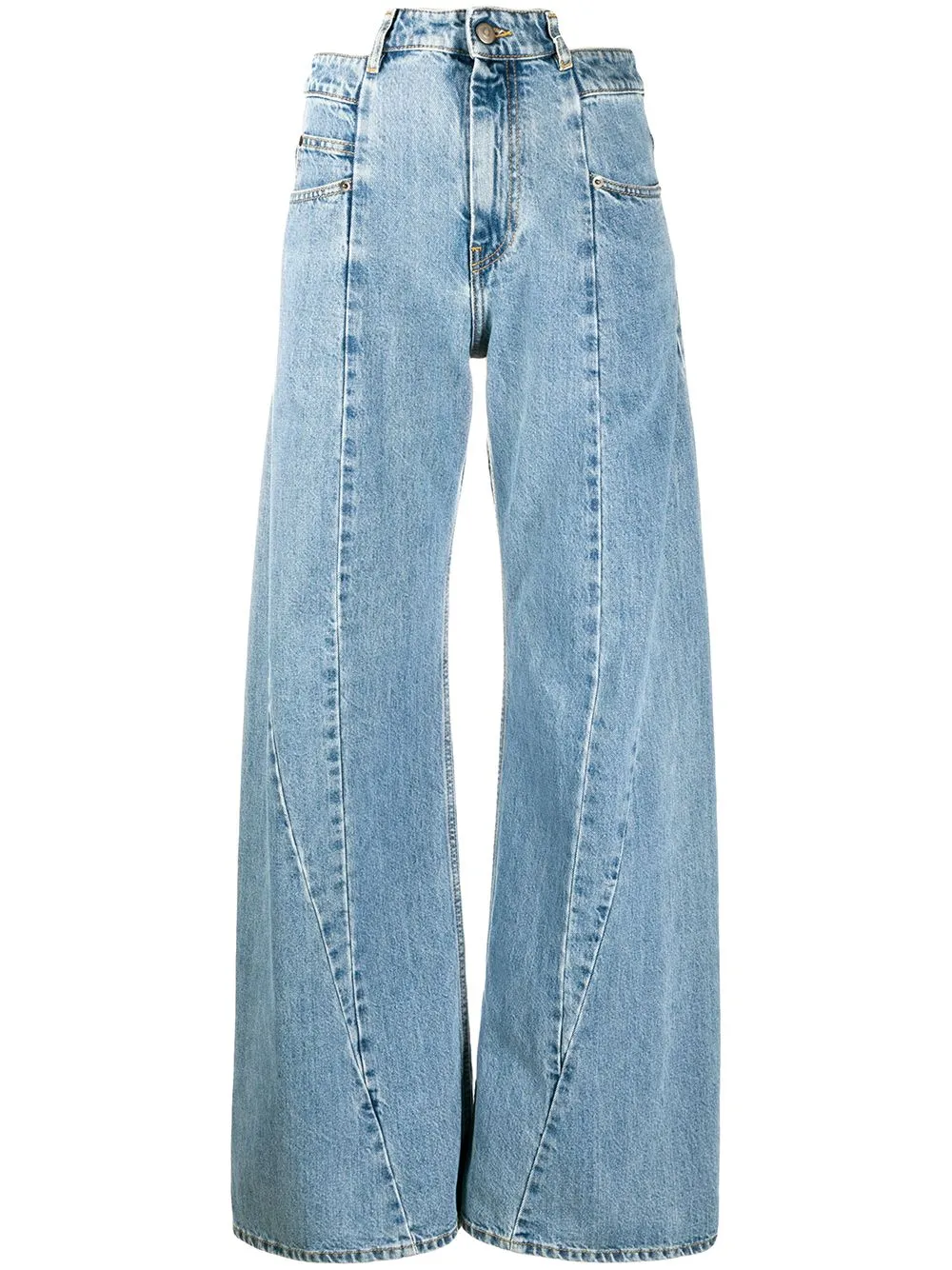 WIDE-LEG DENIM JEANS sold by Lord & Taylor