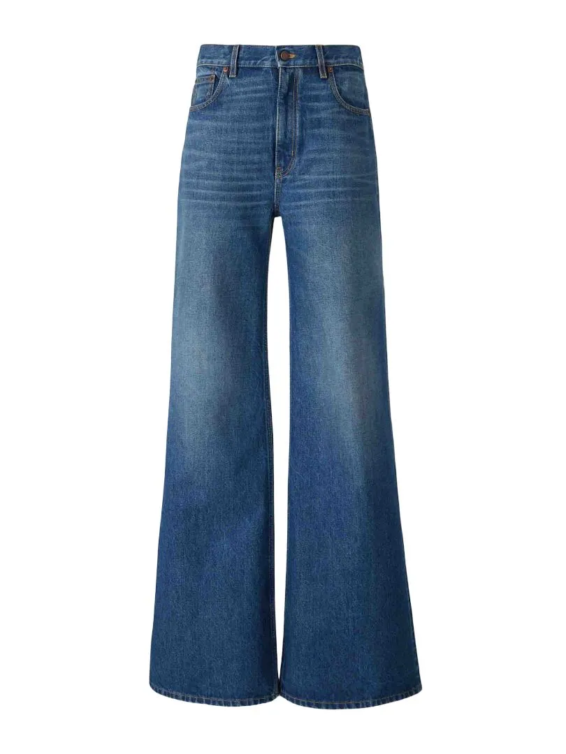 HIGH WAISTED FLARE JEANS sold by Lord & Taylor