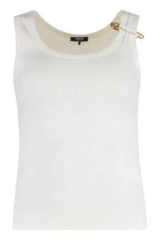 LOGO COTTON TANK TOP sold by Lord & Taylor