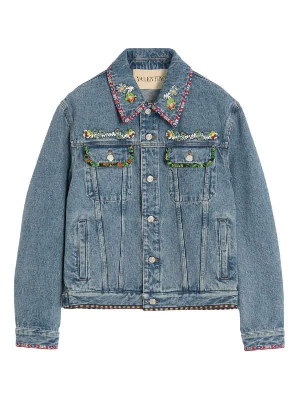 EMBROIDERED DENIM JACKET sold by Lord & Taylor