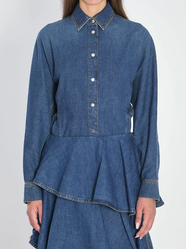ROUND DENIM SHIRT sold by Lord & Taylor
