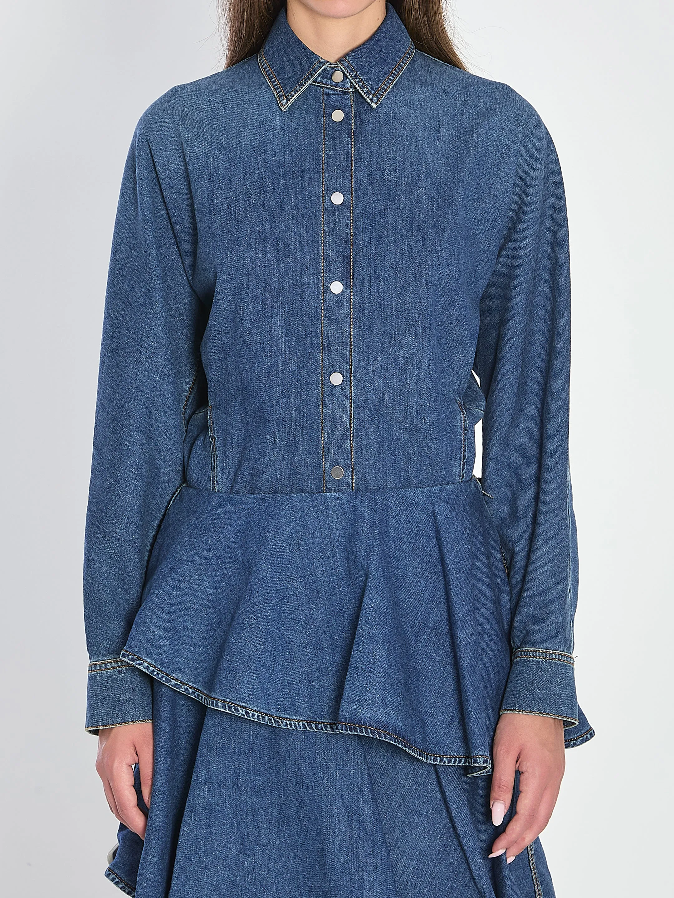 ROUND DENIM SHIRT sold by Lord & Taylor