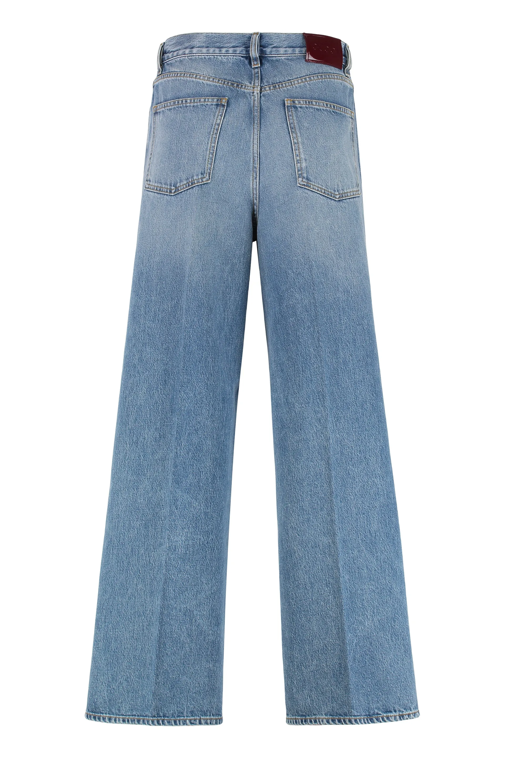 WIDE-LEG DENIM JEANS sold by Lord & Taylor product image thumbnail 2