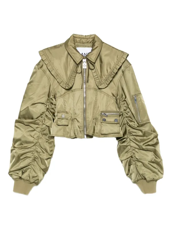 NYLON SHORT BOMBER JACKET sold by Lord & Taylor