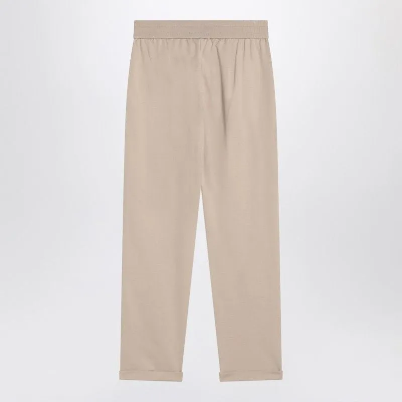BEIGE COTTON JOGGERS sold by Lord & Taylor