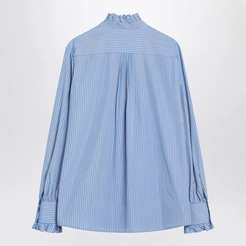 LIGHT BLUE STRIPED SHIRT IN COTTON sold by Lord & Taylor