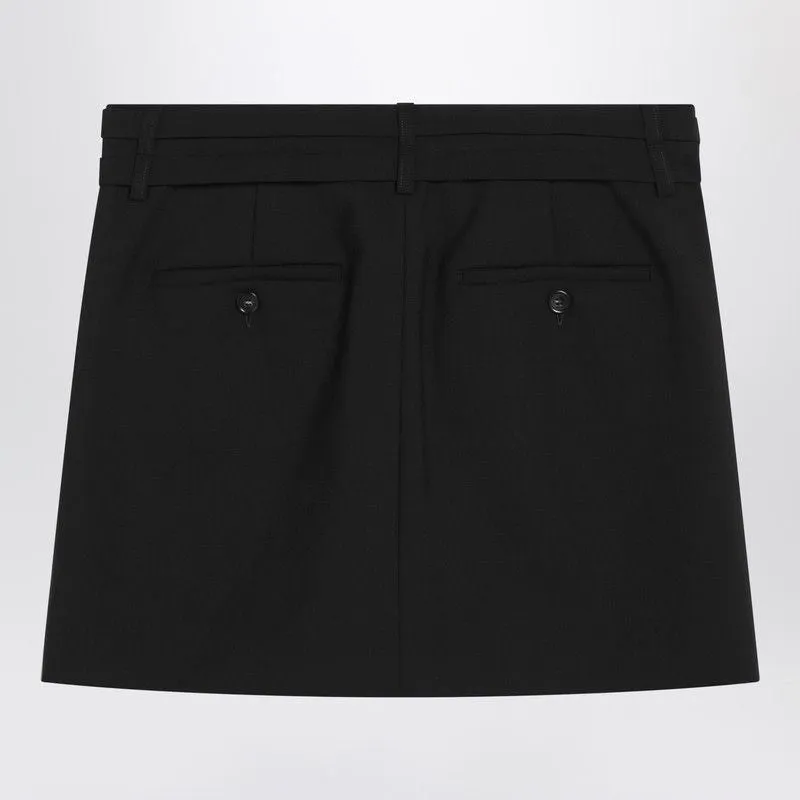 BLACK MINI SKIRT IN WOOL sold by Lord & Taylor
