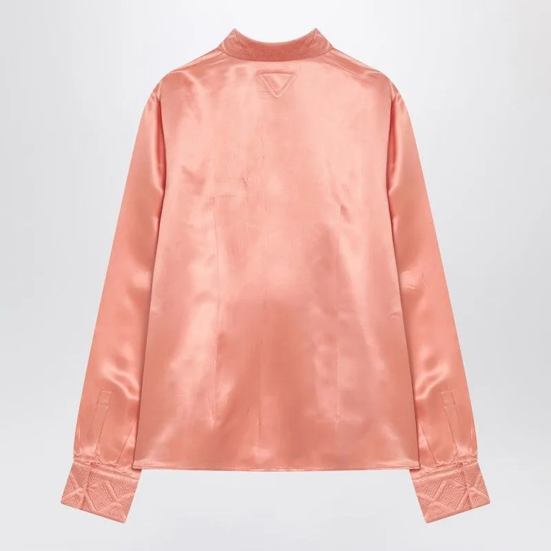 CORAL-COLOURED SHIRT IN SILK BLEND sold by Lord & Taylor
