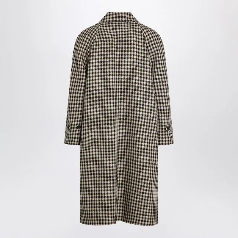COAT WITH VICHY PATTERN IN COTTON AND WOOL sold by Lord & Taylor