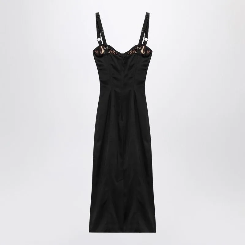 BLACK SATIN BUSTIER DRESS sold by Lord & Taylor