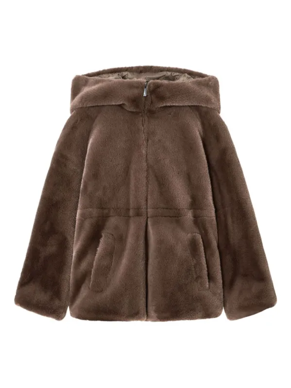 DOVE GREY ARTIFICIAL FUR COATS sold by Lord & Taylor