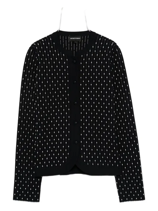 DOTTED CREWNECK CARDIGAN sold by Lord & Taylor
