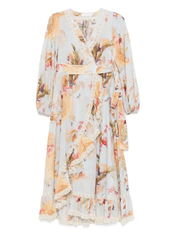ASCENSION PRINTED MIDI DRESS sold by Lord & Taylor